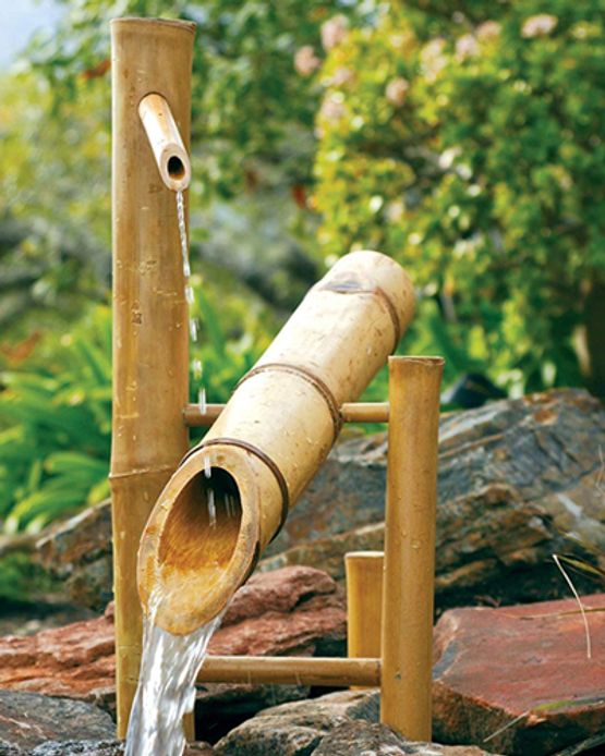 bamboo water feature