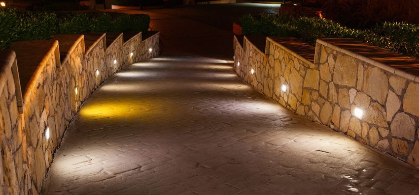 Unique sidewalk lighting