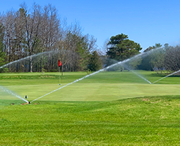 Golf Course Irrigation around a green