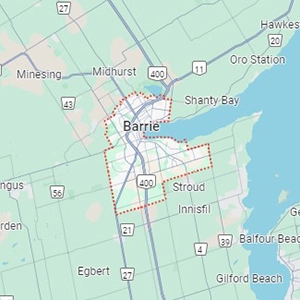 Barrie Region Map Thumbnail