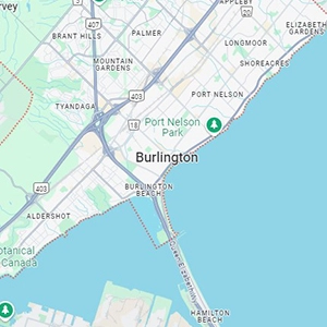 Burlington Ontario Map Thumbnail