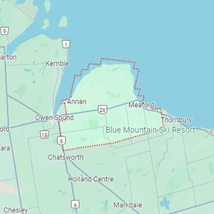 Meaford Region Map Thumbnail