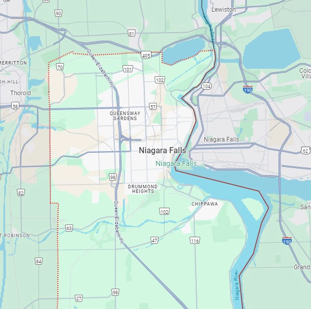 Niagara Falls Ontario Map 