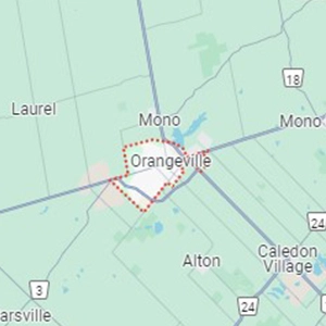 Orangeville Region Map Thumbnail