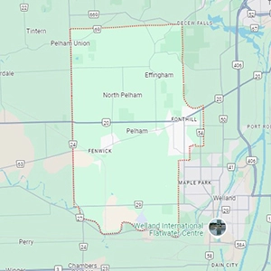 Pelham Ontario Map Thumbnail