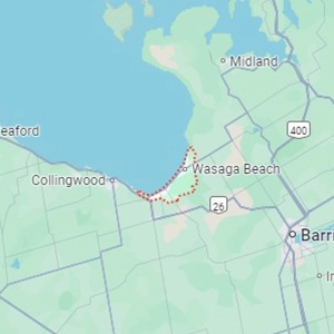 Wasaga Beach Region Map Thumbnail