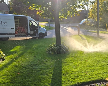 Winterization Technicians Front Yard